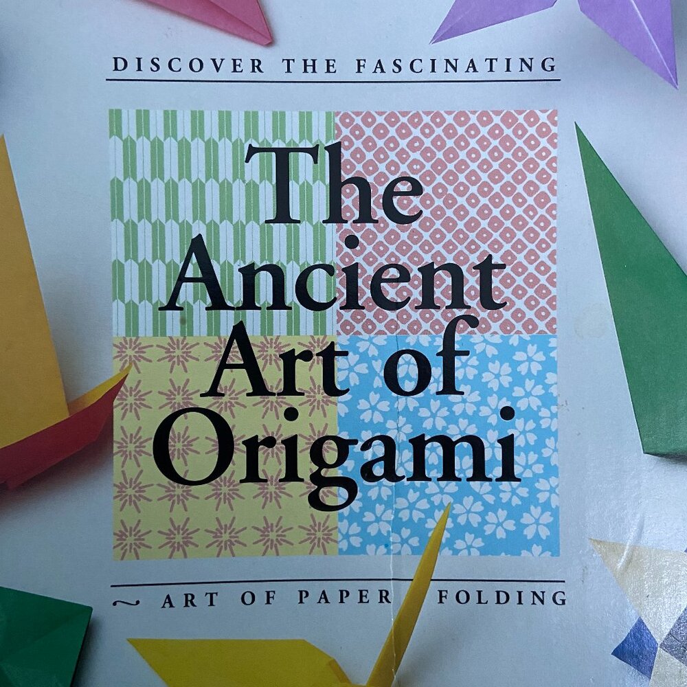 45 Assorted Colorful Origami Paper Sheets and Book